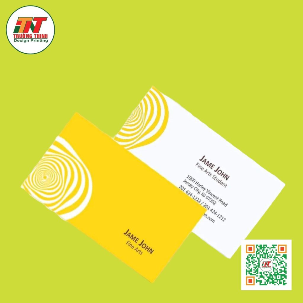 in name card giấy mỹ thuật