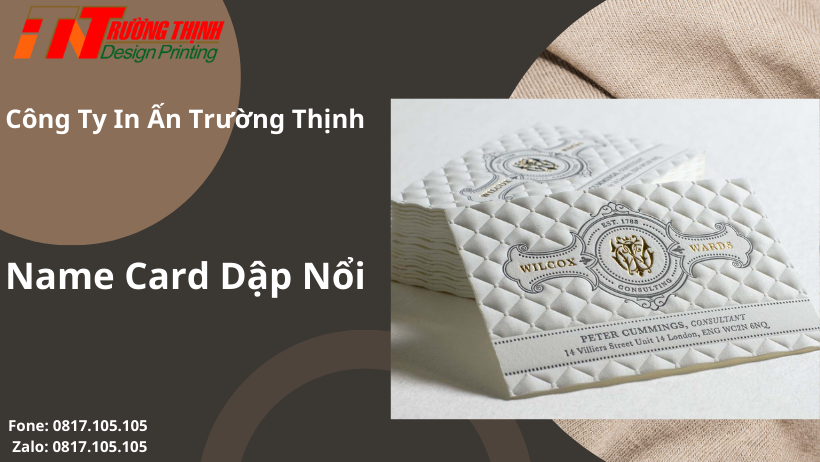 In Name Card Dập Nổi