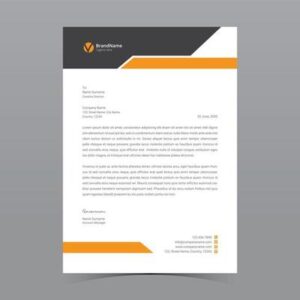 letterhead template vector