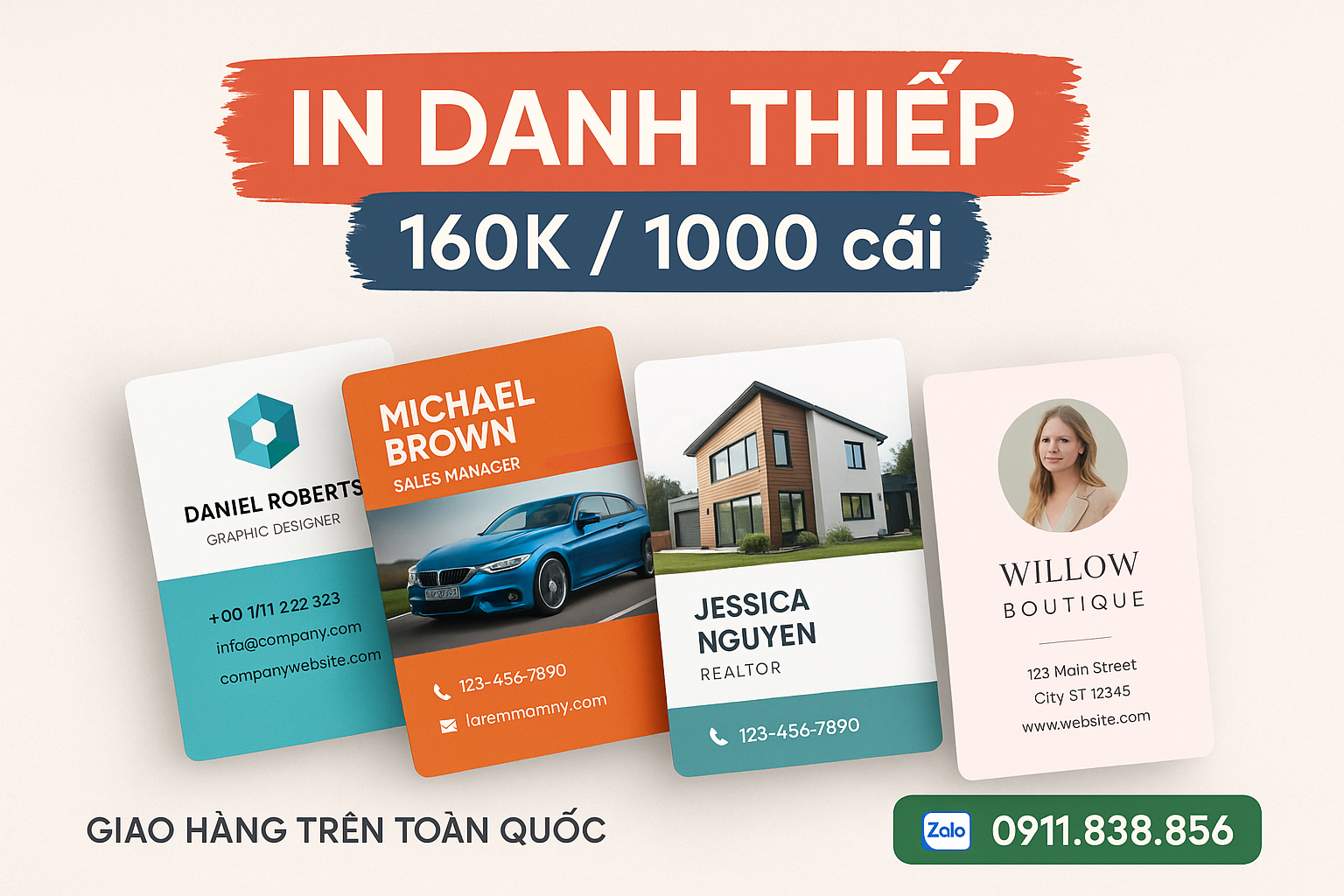 In danh thiếp cao cấp – Nâng tầm thương hiệu ngay hôm nay 1 in ấn chất lượng cao