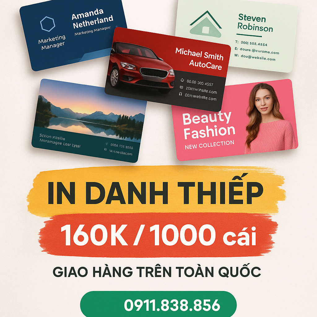 In danh thiếp cao cấp – Sang trọng, ấn tượng cho doanh nghiệp bạn 1 in ấn chất lượng cao