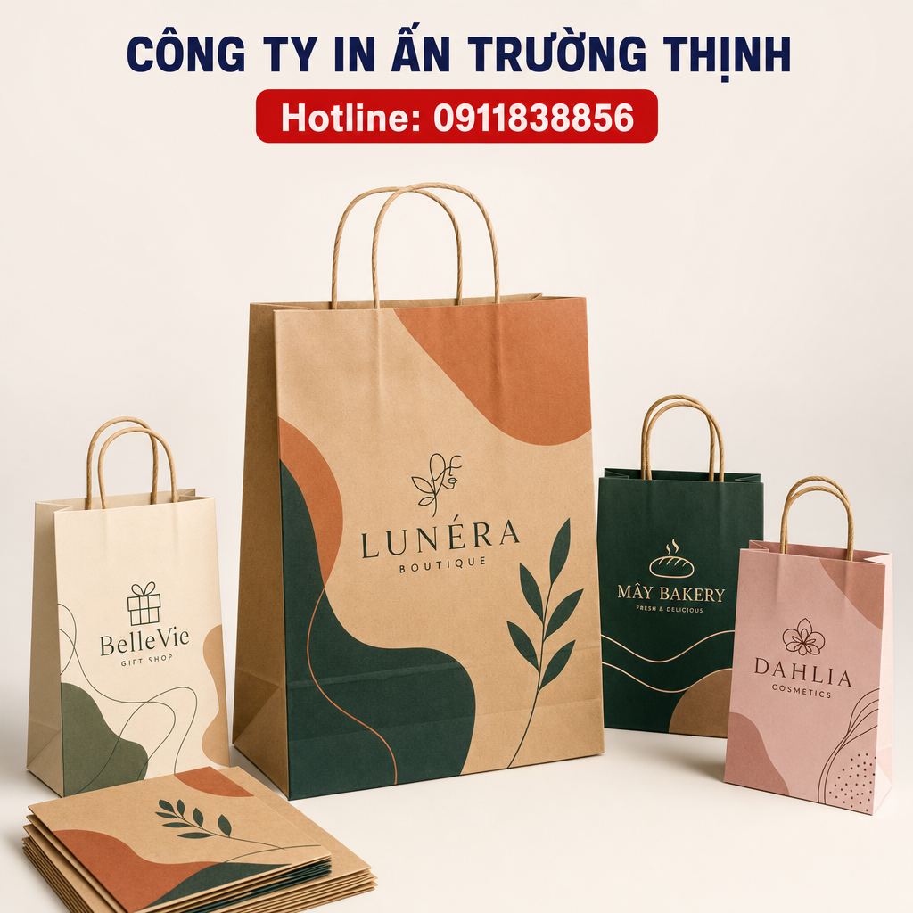 In Túi giấy đẹp, chuyên nghiệp cho thương hiệu | Trường Thịnh 1 in Túi giấy - Công ty In Ấn Trường Thịnh