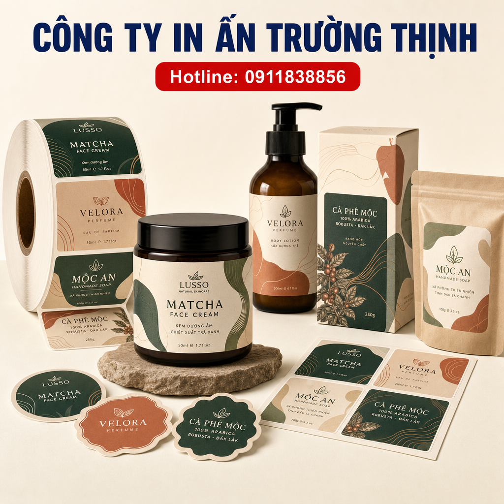 in Tem nhãn - Công ty In Ấn Trường Thịnh