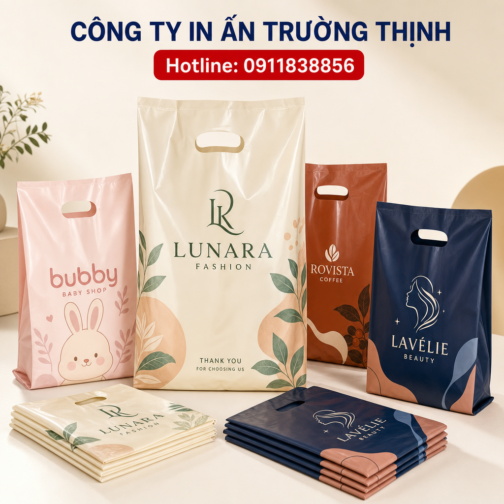 in Túi ni lông quai hột xoài - Công ty In Ấn Trường Thịnh