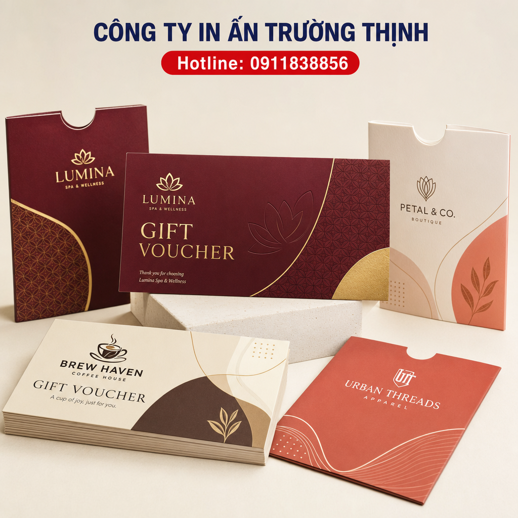 In Voucher chuyên nghiệp, đẹp mắt cho chương trình ưu đãi thương hiệu 1 in Voucher - Công ty In Ấn Trường Thịnh