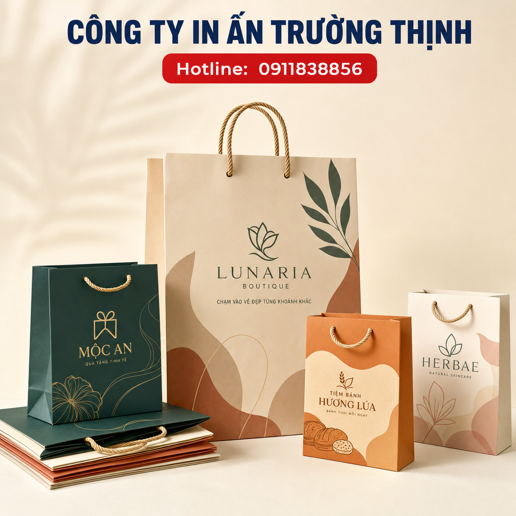 in Túi giấy - Công ty In Ấn Trường Thịnh