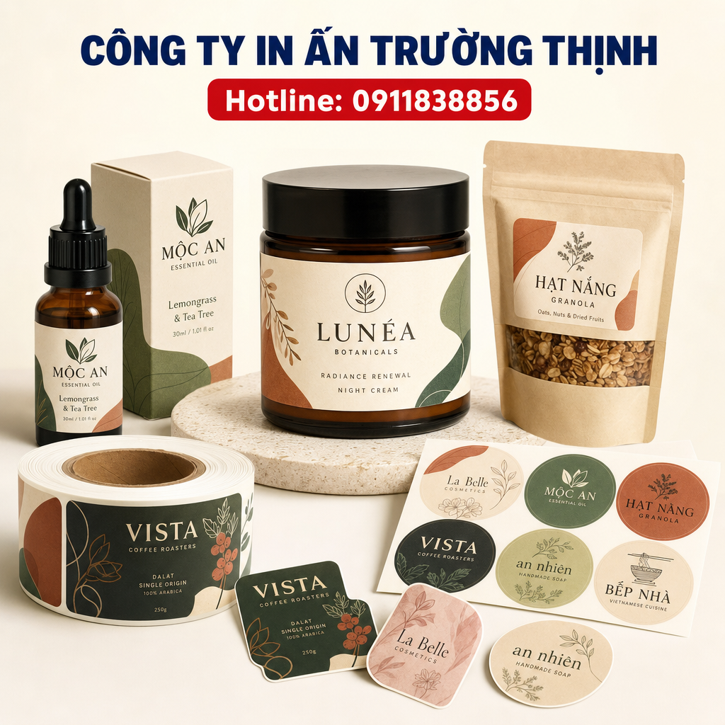 in Tem nhãn - Công ty In Ấn Trường Thịnh