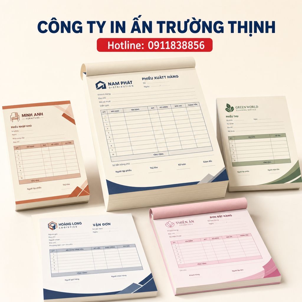 in Biểu mẫu - Công ty In Ấn Trường Thịnh