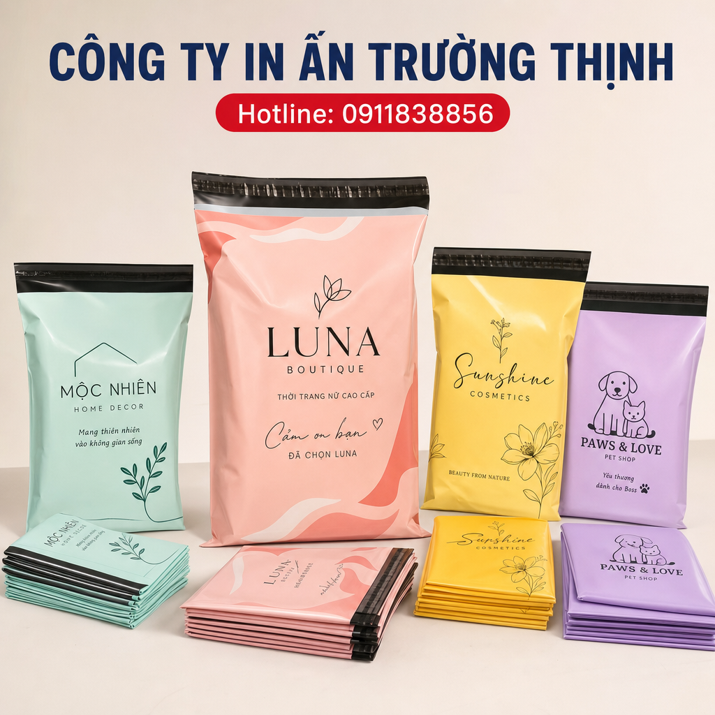 in Túi niêm phong gói hàng - Công ty In Ấn Trường Thịnh