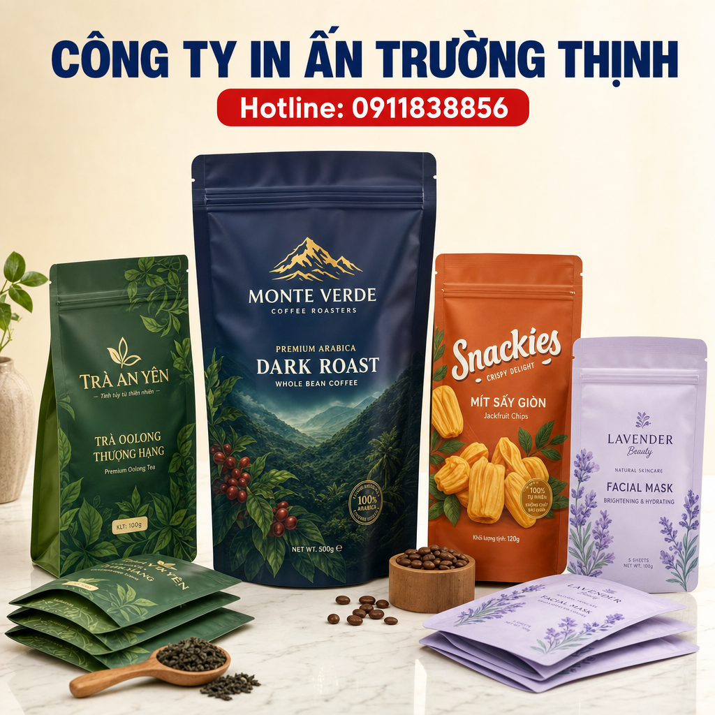 in Túi zipper - Công ty In Ấn Trường Thịnh