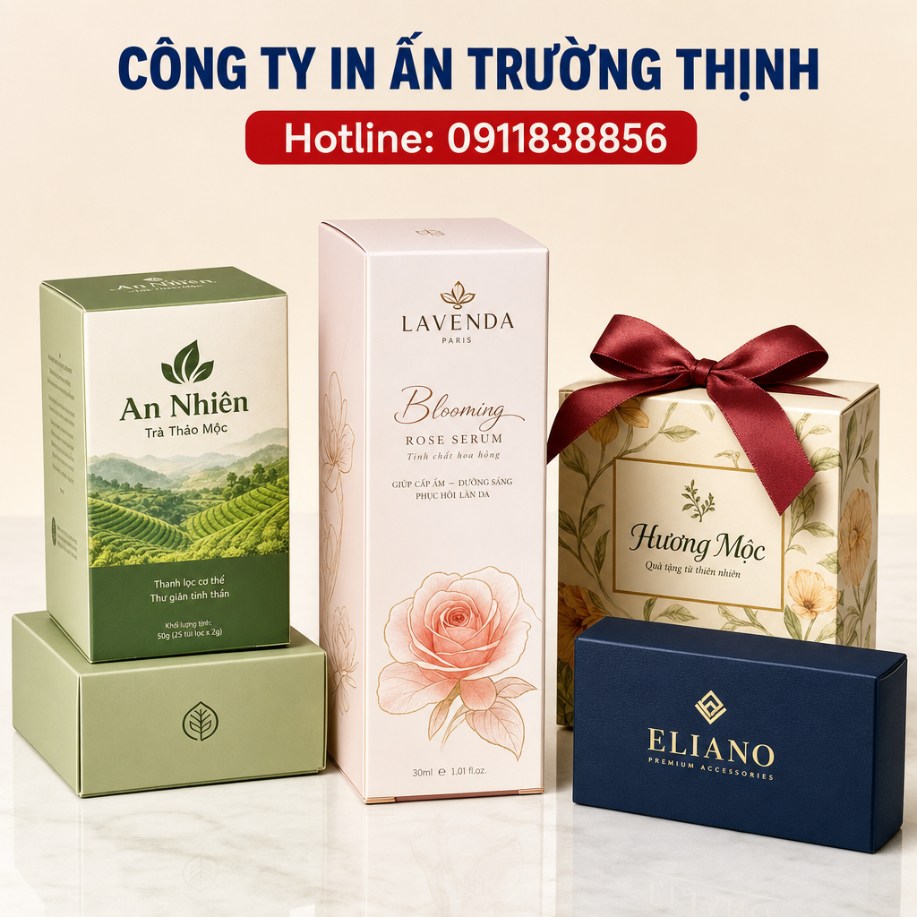 in Hộp giấy - Công ty In Ấn Trường Thịnh